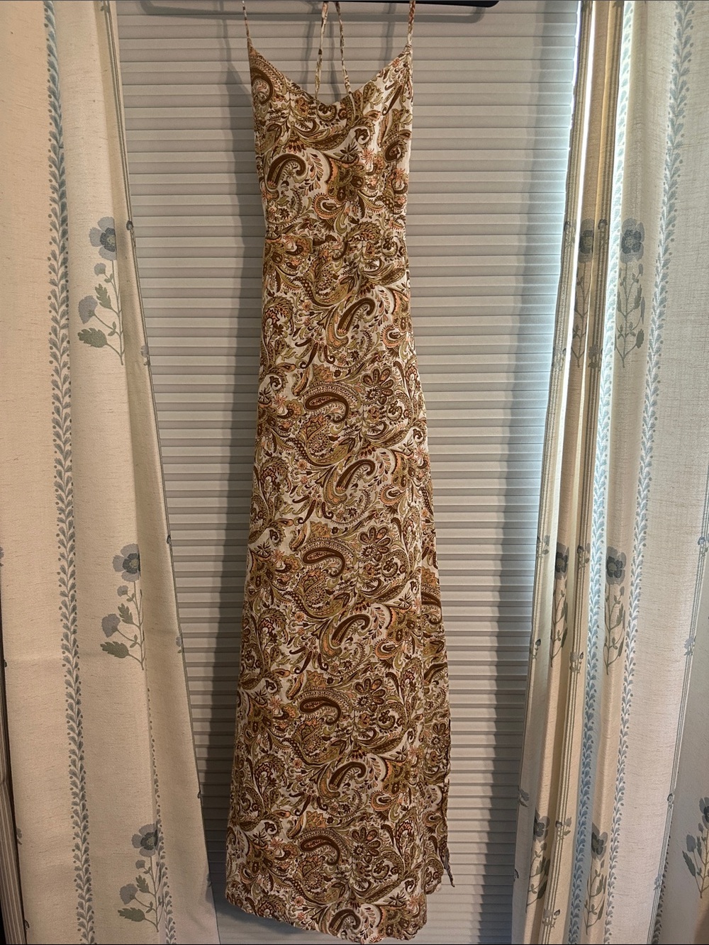 Lusana Paisley Maxi Dress